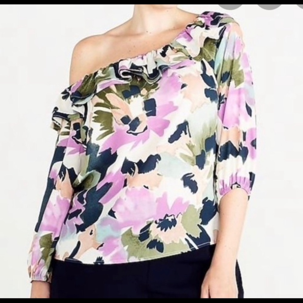 NWT J. Crew Merchantile Convertible Floral Top SZ XL